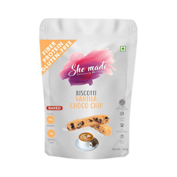 Vanilla Choco Chip Biscotti