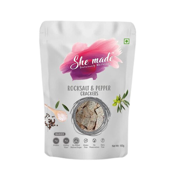 Rocksalt Pepper Crackers